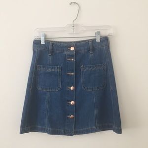 Button Down Denim Skirt - H&M